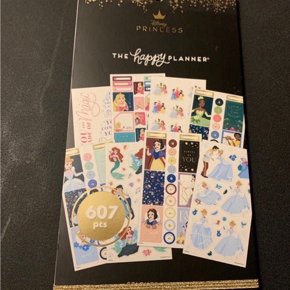 Disney Princess Planner Sticker Collection - Gold and Multicolor - Picture 1 of 2